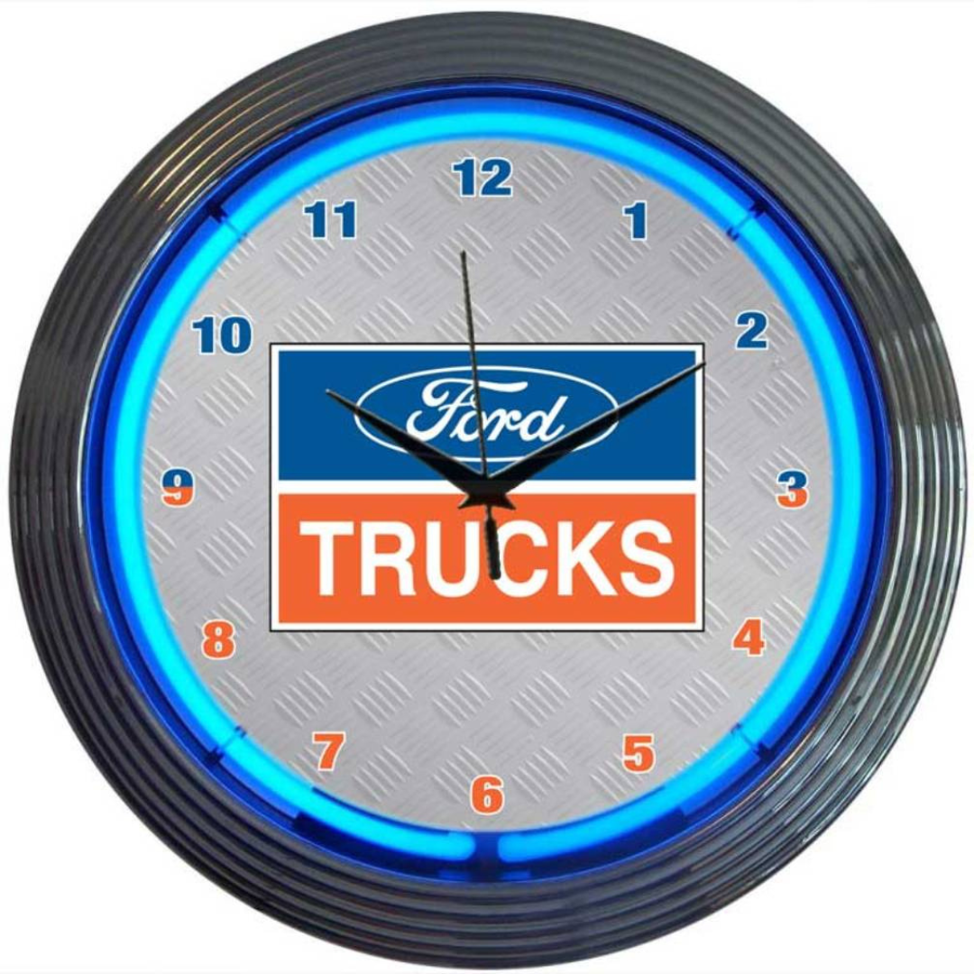 Ford Raptor Clocks FORD TRUCKS NEON CLOCK | Classic Auto Store Online