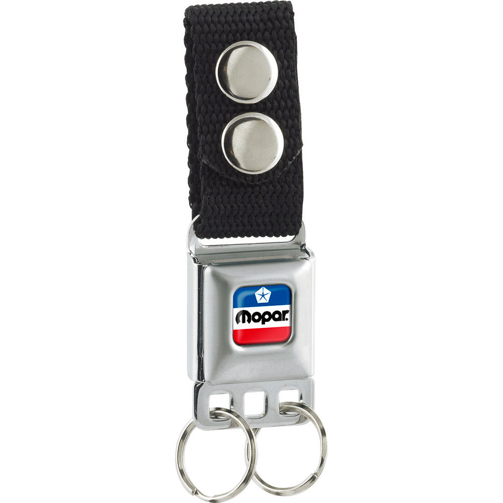 Mopar Chrysler Red White & Blue Logo Keychain