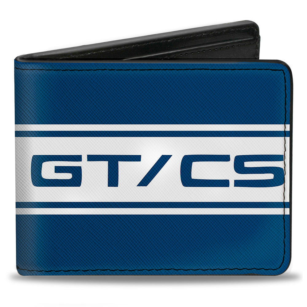 Ford Mustang GT CS Stripe Blue & White Bi-Fold Wallet