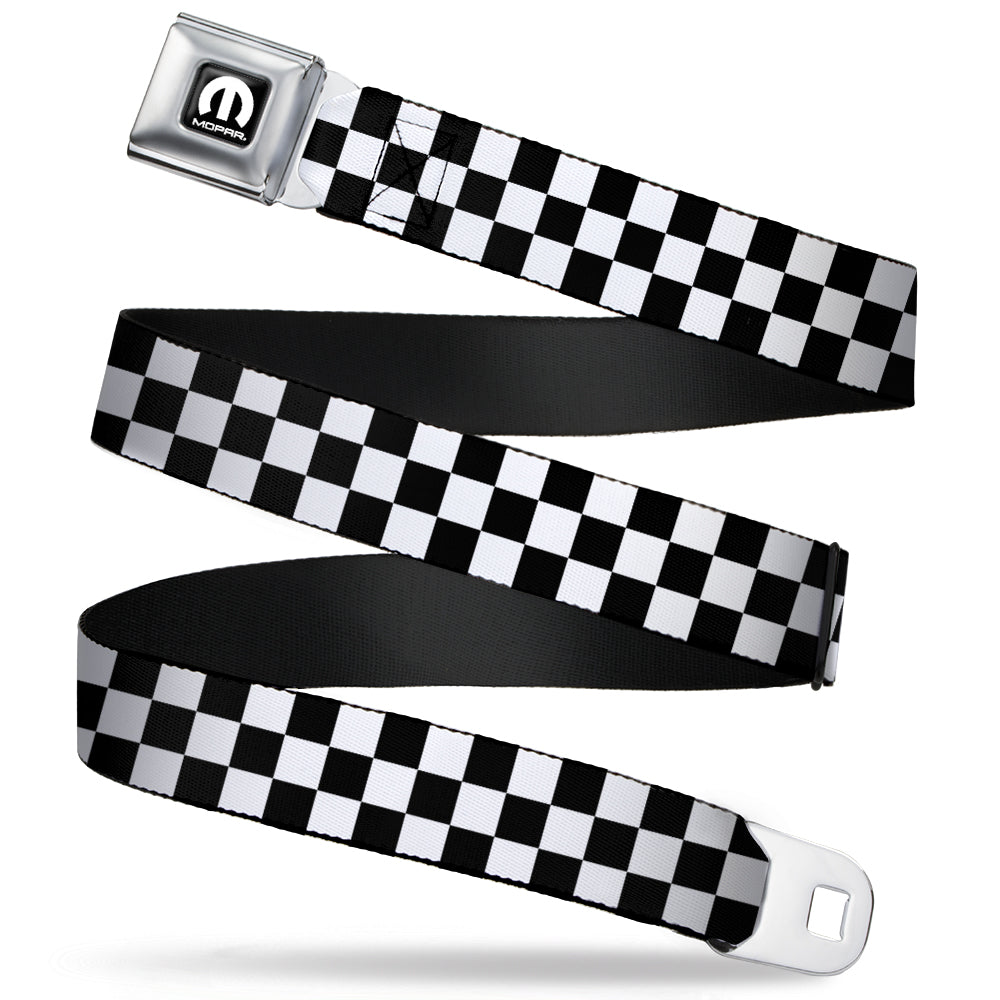 Mopar Black & White Checkered Seatbelt Belt