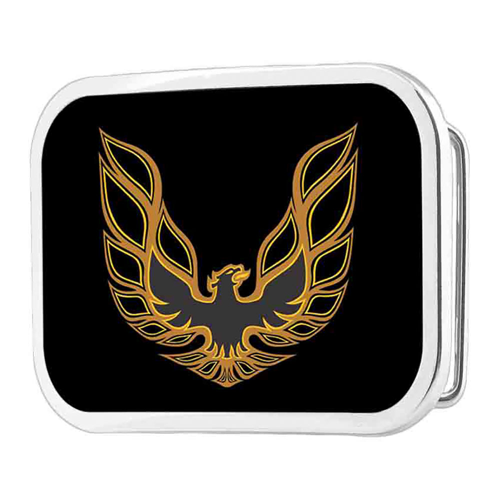 Pontiac Firebird Logo Chrome Rock Star Buckle