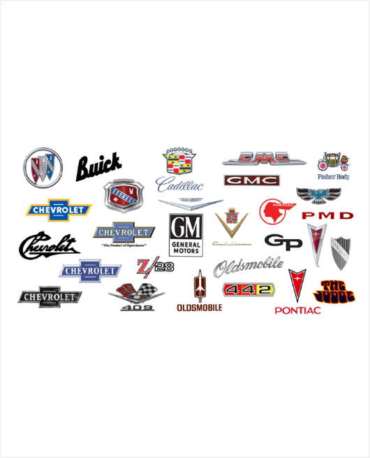 GM Badges vinyl banner