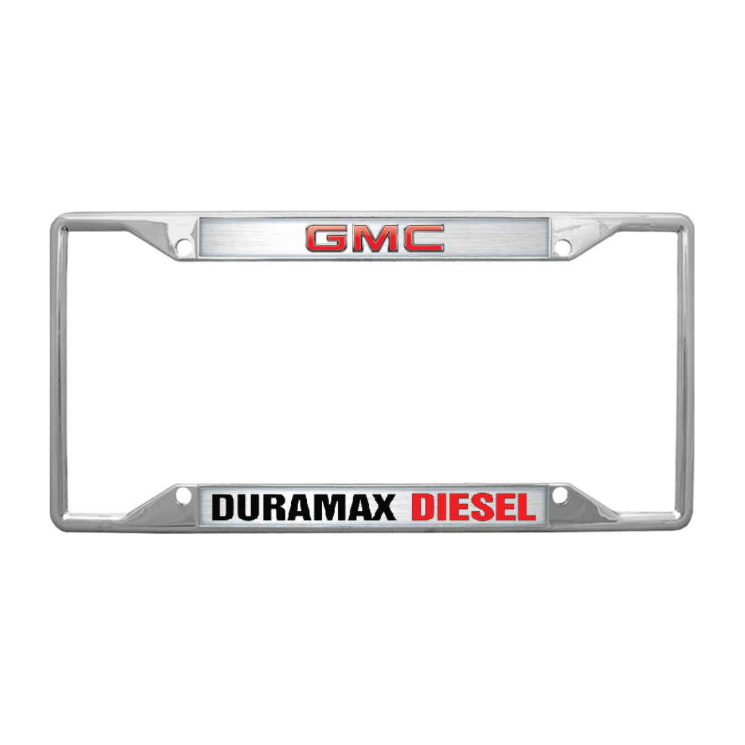 GMC Duramax Diesel Chrome License Plate Frame