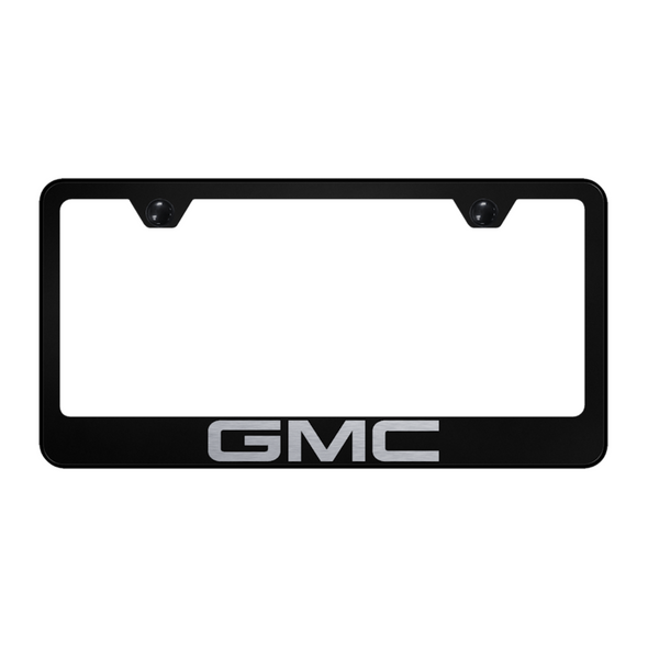 gmc-stainless-steel-frame-laser-etched-black-20124-classic-auto-store-online