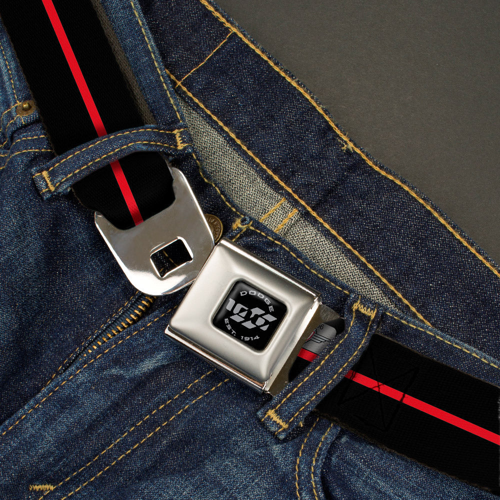 Dodge 100th Anniversary Logo Brushed w/ Seatbelt Belt
