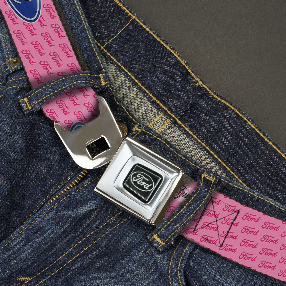 Ford Oval Pink Seatbelt Belt