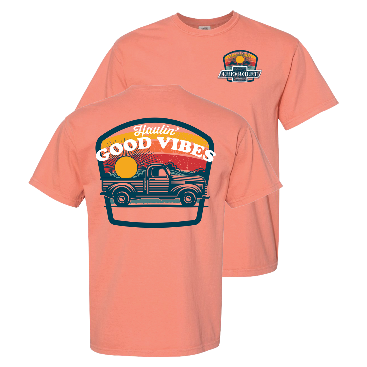 Haulin' Good Vibes Chevrolet T-Shirt – Terracotta
