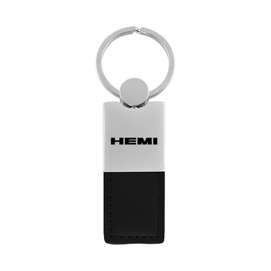 hemi-duo-leather-chrome-key-fob-black-38263-classic-auto-store-online