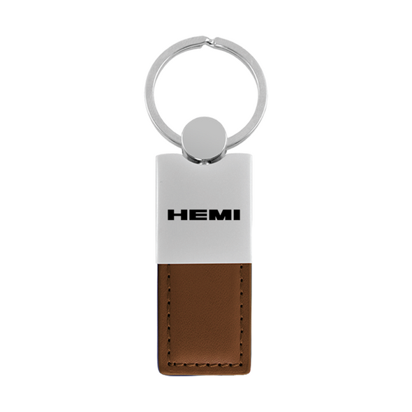 hemi-duo-leather-chrome-key-fob-brown-38265-classic-auto-store-online