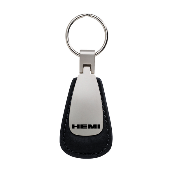 hemi-leather-teardrop-key-fob-black-34455-classic-auto-store-online