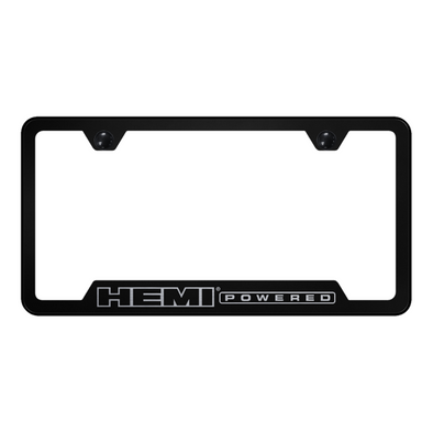 Hemi Powered Cut-Out Frame - Laser Etched Black