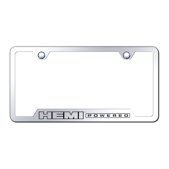 Hemi Powered Cut-Out Frame - Laser Etched Mirrored