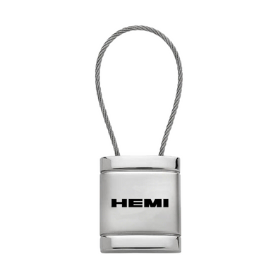 hemi-satin-chrome-cable-key-fob-silver-19734-classic-auto-store-online
