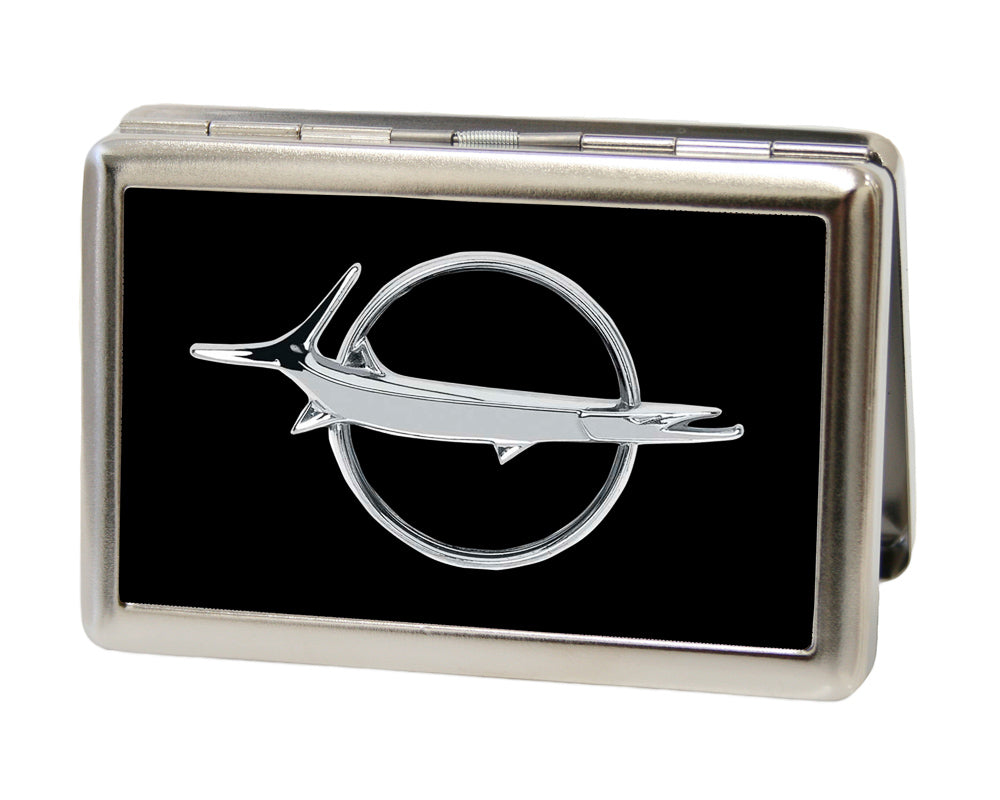 Plymouth Barracuda Emblem FCG Black & Silver Business Card Holder - Large