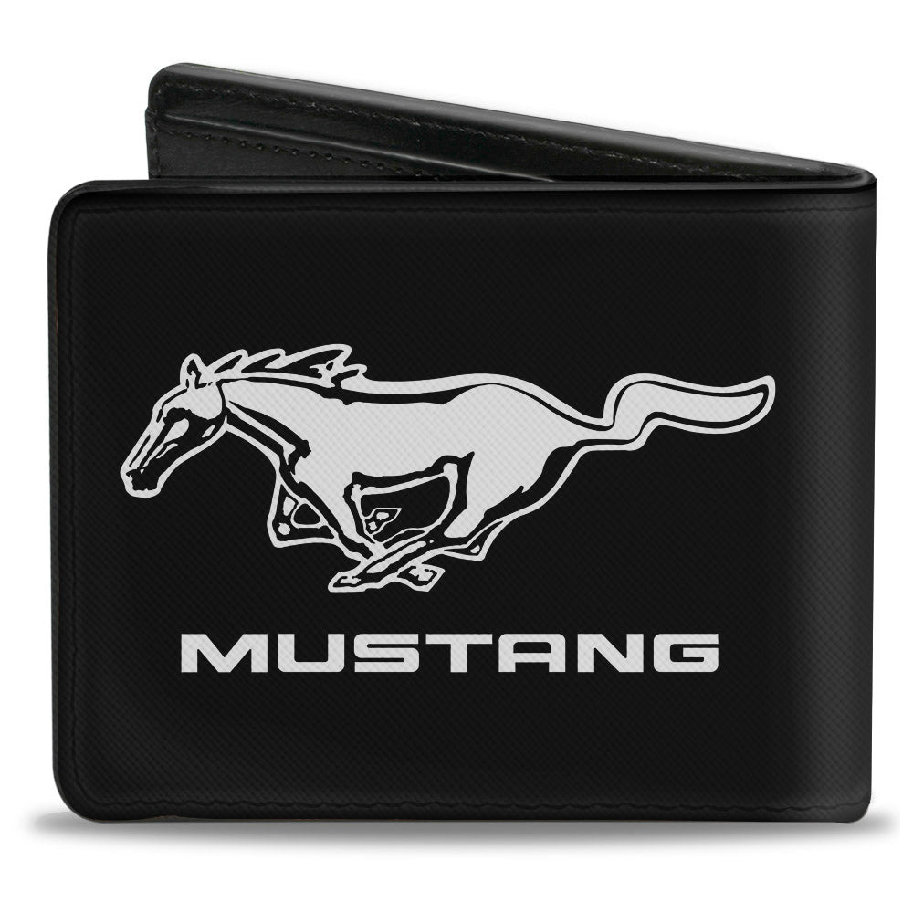 Ford Mustang Black & White Logo Bi-Fold Wallet