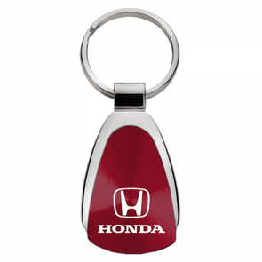 Honda Teardrop Key Fob - Burgundy