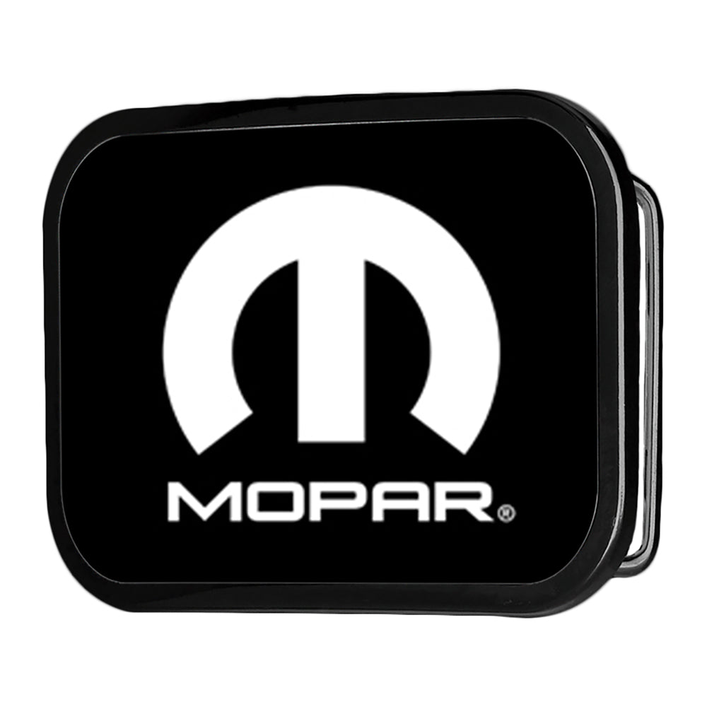 Mopar Logo Black & White Rock Star Buckle