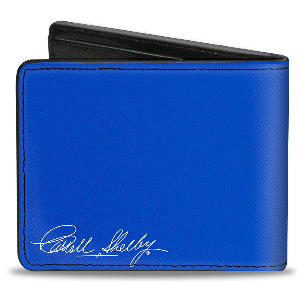 Shelby Cobra White Stripes With Signature Blue Bi-Fold Wallet