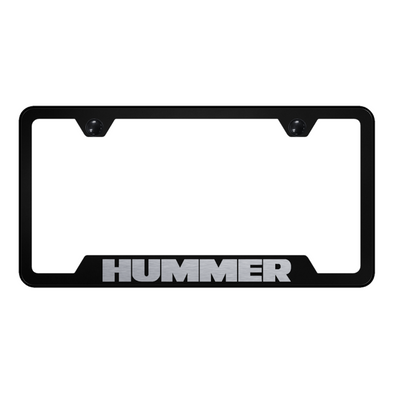 Hummer Cut-Out Frame - Laser Etched Black