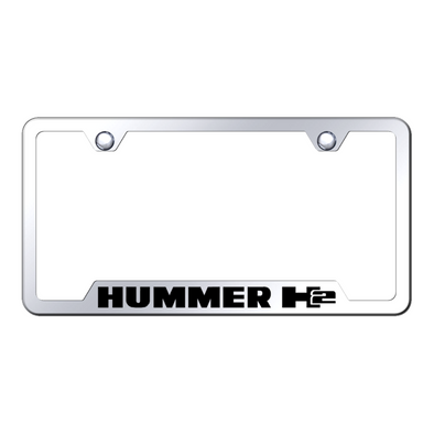 Hummer H2 Cut-Out Frame - Laser Etched Mirrored