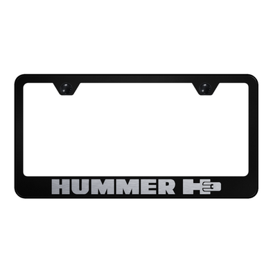 Hummer H3 Stainless Steel Frame - Laser Etched Black