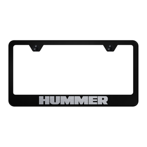Hummer Stainless Steel Frame - Laser Etched Black