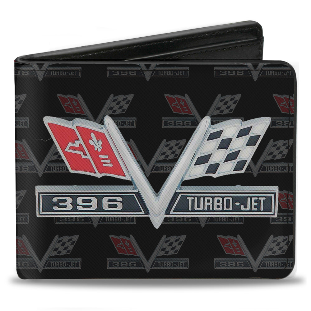 1967 Impala 396 Turbo-Jet V Emblem Monogram Bi-Fold Wallet