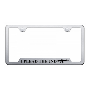 I Plead the Second Cut-Out Frame - Laser Etched Brushed