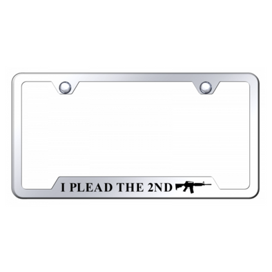 I Plead the Second Cut-Out Frame - Laser Etched Mirrored