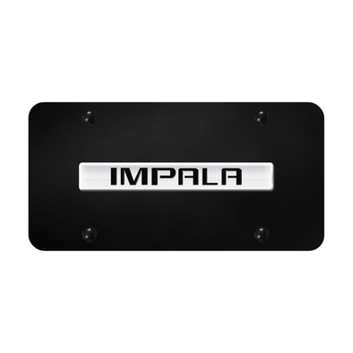 impala-script-license-plate-chrome-on-black-19755-classic-auto-store-online