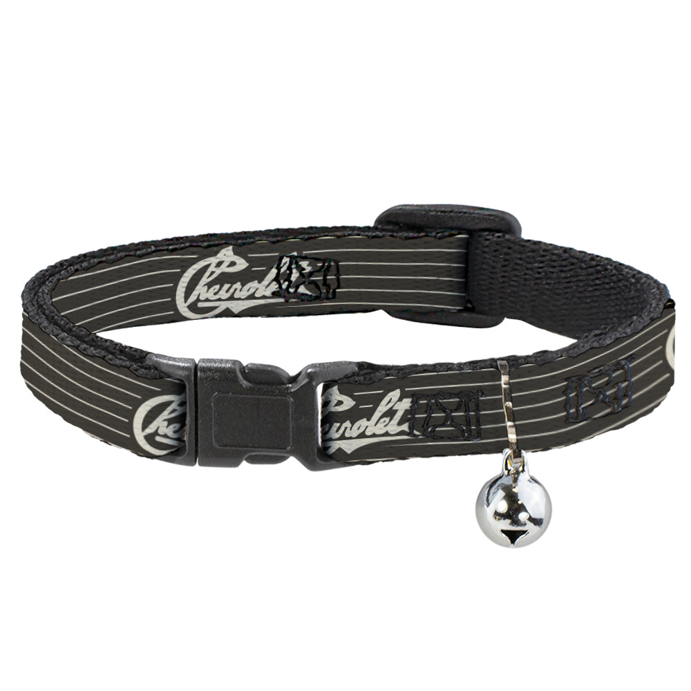 Chevrolet Heritage Script Stripes Charcoal & Tan Breakaway Cat Collar