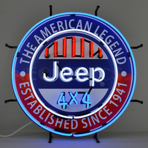 JEEP 4X4 THE AMERICAN LEGEND NEON SIGN