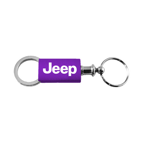 Jeep Anodized Aluminum Valet Key Fob in Purple