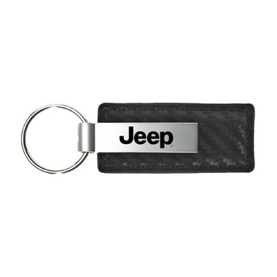 jeep-carbon-fiber-leather-key-fob-black-40141-classic-auto-store-online