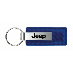 jeep-carbon-fiber-leather-key-fob-blue-44859-classic-auto-store-online