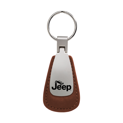 jeep-climbing-leather-teardrop-key-fob-brown-45638-classic-auto-store-online