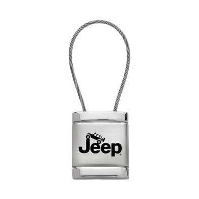 jeep-climbing-satin-chrome-cable-key-fob-silver-45641-classic-auto-store-online