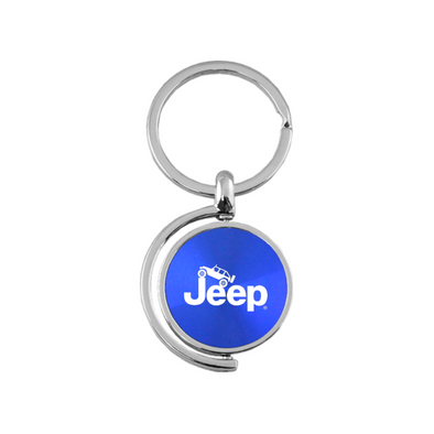 Jeep Climbing Spinner Key Fob in Blue