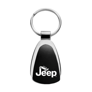 Jeep Climbing Teardrop Key Fob in Black