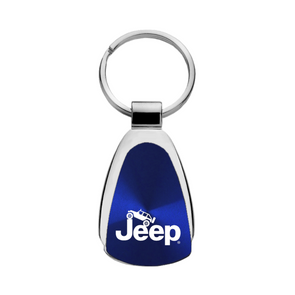 Jeep Climbing Teardrop Key Fob in Blue