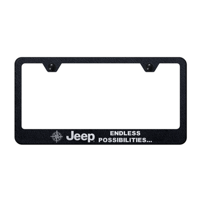 jeep-endless-stainless-steel-frame-etched-rugged-black-45148-classic-auto-store-online