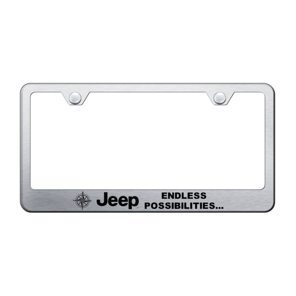 jeep-endless-stainless-steel-frame-laser-etched-brushed-45147-classic-auto-store-online