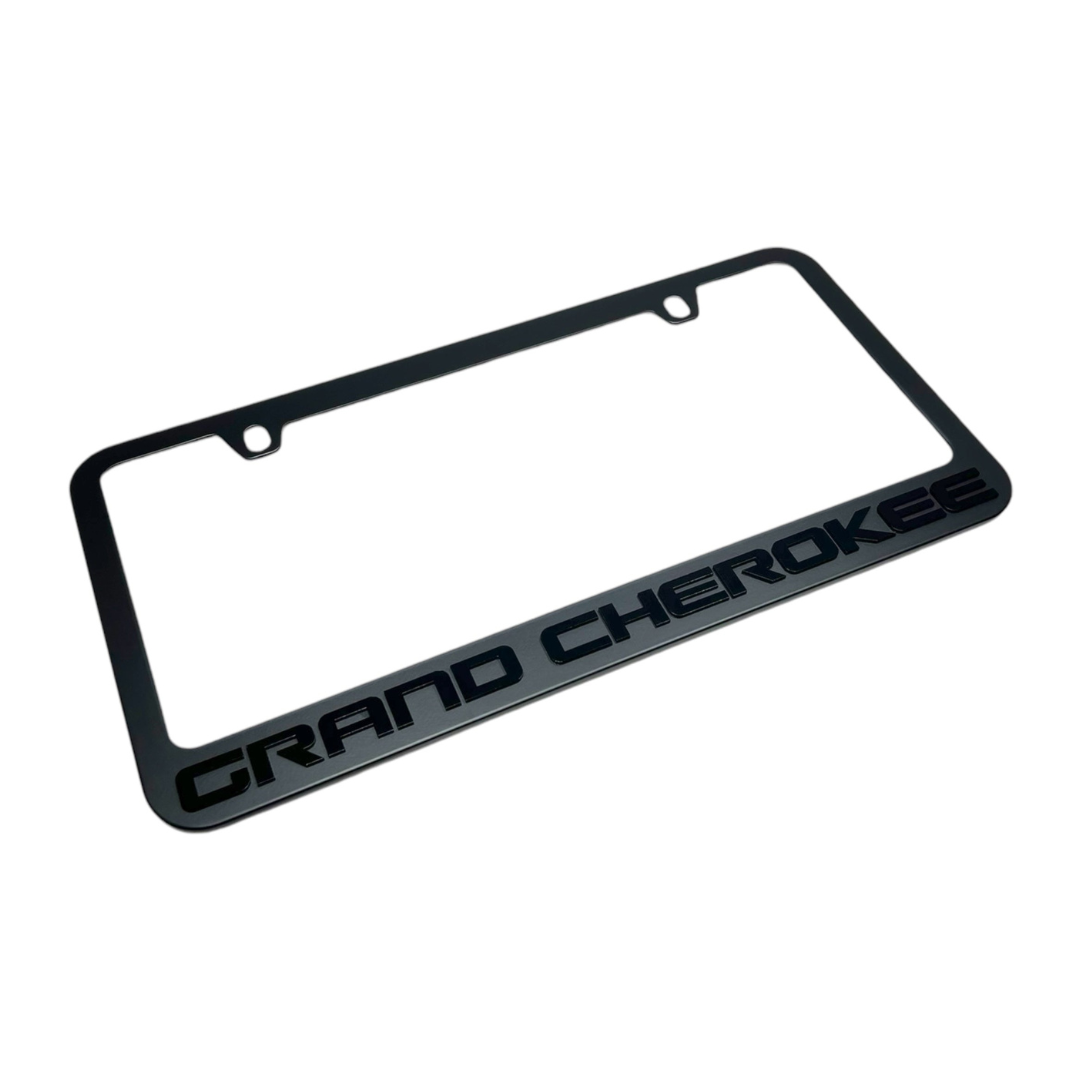 Jeep Grand Cherokee Blacked Out License Plate Frame