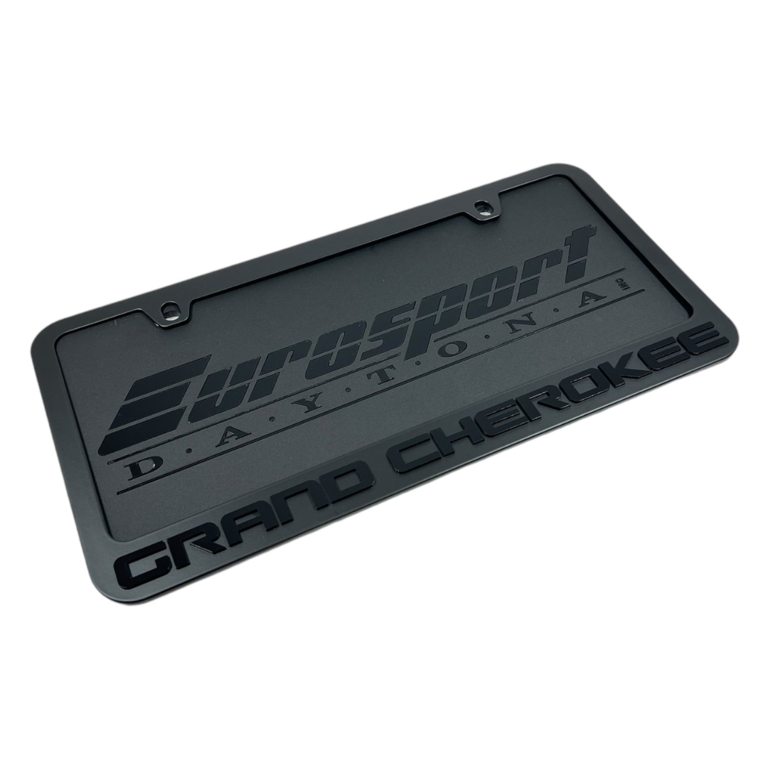 Jeep Grand Cherokee Blacked Out License Plate Frame