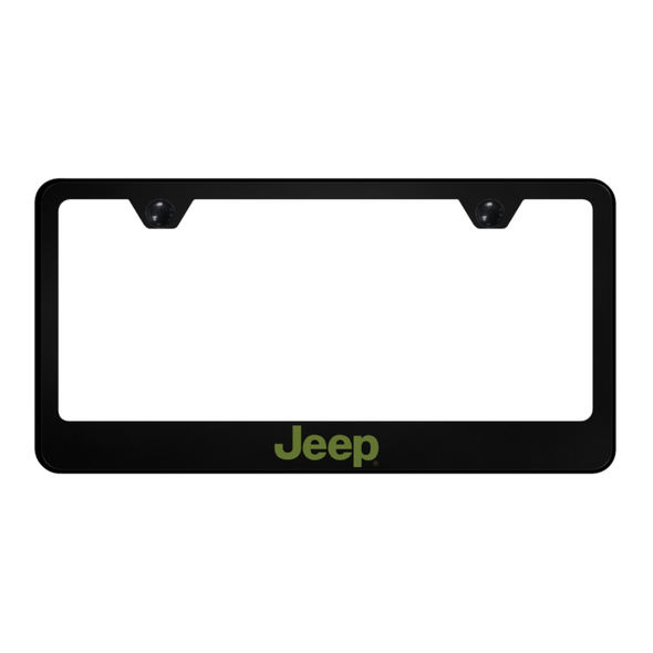 Jeep Green PC Frame - UV Print on Black