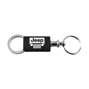 Jeep Grill Anodized Aluminum Valet Key Fob in Black