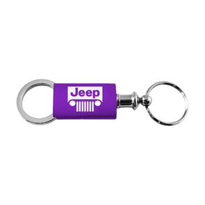 Jeep Grill Anodized Aluminum Valet Key Fob in Purple