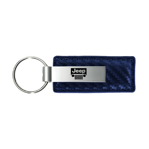 jeep-grill-carbon-fiber-leather-key-fob-navy-44998-classic-auto-store-online