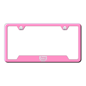 Jeep Grill Cut-Out Frame - Laser Etched Pink