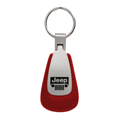 jeep-grill-leather-teardrop-key-fob-red-24147-classic-auto-store-online